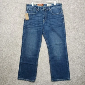 TK Axel Jeans Mens Size 34 X 30 Blue Western Slim Boot Cut Stretch MSRP $59.00 - Picture 1 of 12