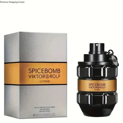 Viktor & Rolf Spicebomb Extreme Eau de Parfum 3,04 oz Colônia Masculina Âmbar Baunilha - Imagem 1 de 4