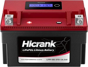 YTX9-BS, 2X Kurbelkraft, 5X Lebensdauer, Lithium LiFePO4 Motorradbatterie, 280... - Bild 1 von 7