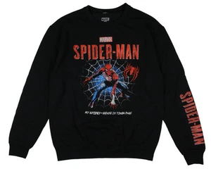Marvel Spiderman Men's Distressed Spidey-Sense Adult Pullover Sweatshirt (S) - Picture 1 of 3