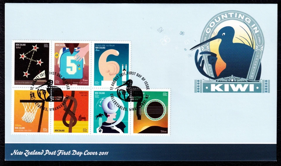 Nueva Zelanda 2011 Números Primer Día Cubierta FDC SC 2371 (2) Foto 1 de 1