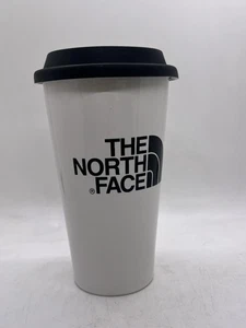 Vintage The North Face Cryptic White Keramik Travel Mug mit schwarzem Silikondeckel - Bild 1 von 7