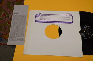 LUCIANO BERIO LP LABORINTUS 1°ST ORIG NM HARMONIA MUNDI AVANTGARDE EXPERIMENTAL - Picture 1 of 1