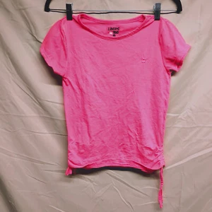 Limited Too Girls Size L Large 14-16 Bright Pink Short Sleeve Shirt - Picture 1 of 15