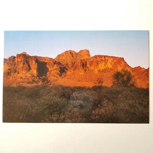 Vntg Postcard Superstition Mountain Sunset Apache Junction, Arizona New Unposted - Picture 1 of 2