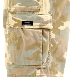 Wrangler Men's Cargo Shorts w/ Stretch Relaxed Fit Camo Above Knee ALL SIZES - Picture 1 of 11