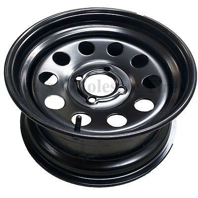 Golf Cart RIM WHEEL 14x8 4/4 5+3 Matte Black Steel for lifted or off road use - Image 1 of 4