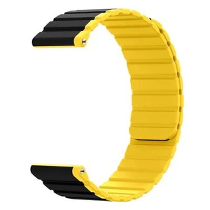 Bracelet 20 MM Silicone Magnetic for Samsung Galaxy Watch 5 4 IN Yellow - Zdjęcie 1 z 5