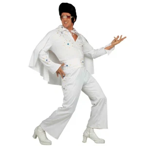 Rock n Roll Rockstar Herrenkostüm L 52 50er Jahre Rock Star King Kostüm weiß - Bild 1 von 3