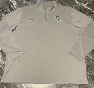 Franklin College Grizzlies Nike Men’s Intensity 1/4 Zip Sweatshirt 2XL Dri-Fit - Picture 1 of 9