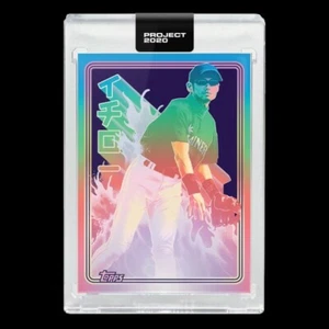 Scheda Topps PROJECT 2020 196 - 2001 Ichiro di Matt Taylor (con scatola) IN MANO - Foto 1 di 3