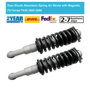 2X Rear Shock Absorbers Coil Spring Struts Assys Magnetic For Ferrari F430 05-09 - Picture 1 of 8