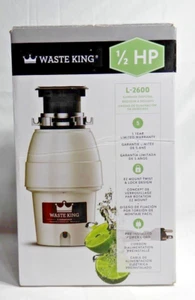 Waste King Legend Series 1/2 HP Garbage Disposal Continuous Feed With Power Cord - Picture 1 of 6