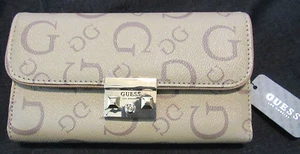 Nuovo portafoglio busta originale Guess ""Kettering"" in mocha - Foto 1 di 3