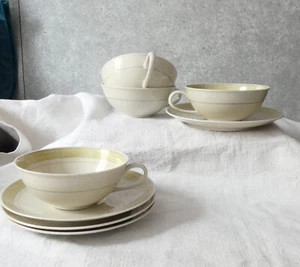 Taza de té + platillo Hutschenreuther Selb Favorit US Zone años 50 marfil 1v4 - Imagen 1 de 8