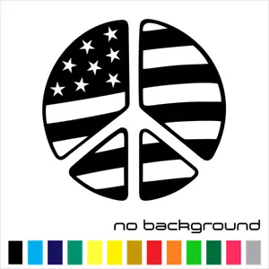 USA Flag Yin Yang Sticker Vinyl Decal - American Ying Yan Symbol Wall Car Window - Imagen 1 de 17