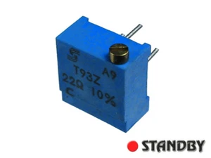 10pcs SFERNICE 3/8” Square Multiturn Cermet Trimming Potentiometer 22Ω type T93Z - Imagen 1 de 1