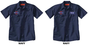 NISSAN  Embroidered PATCH + Mechanic WORK SHIRT Auto + CUSTOM NAME Option - Picture 1 of 3