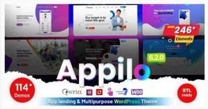 Appilo Website Design Wordpress Mobile Responsive Professional Landing Page - Picture 1 of 2