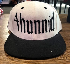 4Hunnid Snapback Blanco ¡NUEVO SIN ETIQUETAS 100% Auténtico!¡! - Imagen 1 de 7