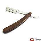 Wood Handle Straight Edge Barber Hair Shaving Razor Folding Shaving Knife Blades