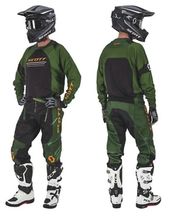 TUTA COMPLETO PANTALONI MAGLIA ENDURO SCOTT X-PLORE BLACK GREEN VERDE TG 34+L - Imagen 1 de 5
