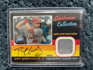 2020 Topps Heritage PAUL GOLDSCHMIDT Clubhouse Collection Auto 10/25 - Picture 1 of 2
