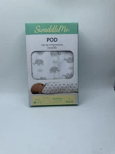 Swaddle Me Sleep Sack Pod Newborn Elephant Unisex Boy Girl NB Baby Zip Compress - Picture 1 of 3