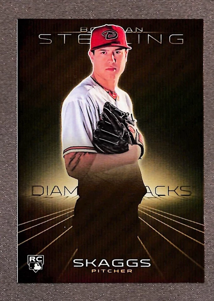 2013 Bowman Sterling Gold Refractor #1 Tyler Skaggs /50 - Image 1 of 3