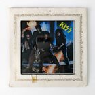 1985 photo en verre de carnaval vintage KISS démasqué - 6 po x 6 po - encadrée papier