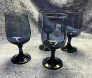 Vintage Libbey Wasser/Wein Tulpenform Gläser 5,5" 4er Set - Bild 1 von 13