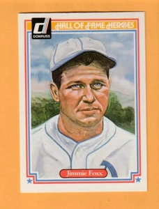 Jimmie Foxx Philadelphia A's 1983 Donruss HOF Heroes #13 3G - Imagen 1 de 2