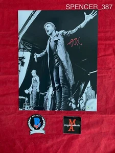 SPENCER CHARNAS ICE NINE KILLS SIGNED 8x10 PHOTO! BECKETT! WELCOME TO HORRORWOOD - Picture 1 of 11