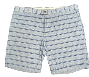 Dockers Casual Shorts Mens 42 Light Blue Wash with Dark Blue Stripe Golf - Picture 1 of 3