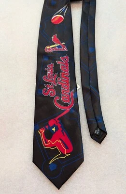 NEW ST. LOUIS  CARDINALS MLB Baseball Neck Tie RALPH MARLIN 100% Polyester  - Image 1 of 3