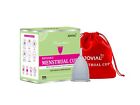 Jovial Care Menstrual Cup Large Period Silicone Reusable Soft Set Cups Feminine