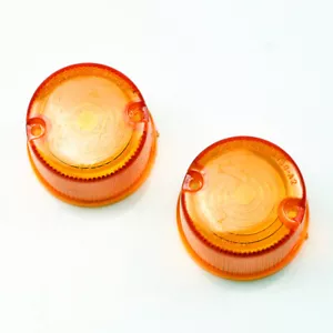 Amber Turn Signals Indicator Light Lens Cover For Kawasaki KDX250 KDX200 KLX250 - Foto 1 di 6