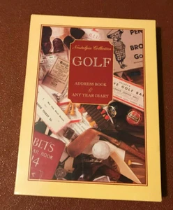 Golf Address Book and Any Year Diary (Nostalgia Collection) - Picture 1 of 4