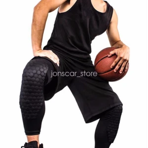 Upgrated Honeycomb Knee Pad Crashproof Basketball Leg Long Sleeve Protector Gear - Imagen 1 de 28