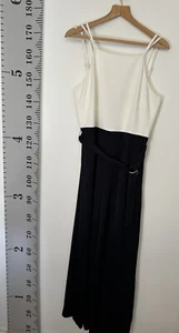 Ladies Ted Baker Size 4 UK 14 Black And White Smart All In One Jumpsuit - Picture 1 of 5
