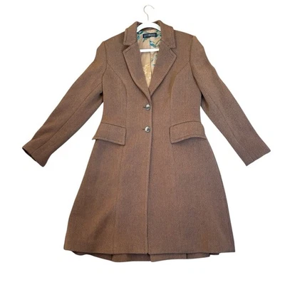 Peruvian Connection Alpaca & Wool Fit & Flare Coat In Brown Women’s Size US 10 - Image 1 of 4