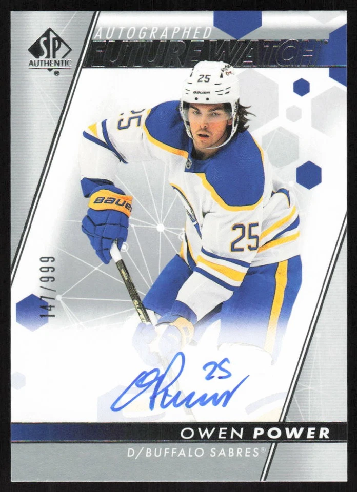 2022-23 SP Authentic Future Watch Auto Rookie #102 Owen Power /999 Sabres - Image 1 of 2
