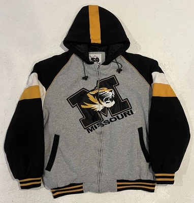 Vintage GIII Carl Banks Mizzou Missouri Tigers Heavyweight Coat Jacket Mens L - Image 1 of 4