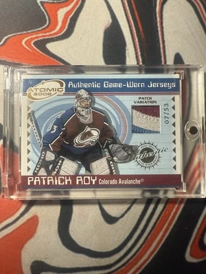 2002 Atomic Game Worn Jersey Patrick Roy Colorado Avalanche 07/53 3 Color Patch - Image 1 of 2