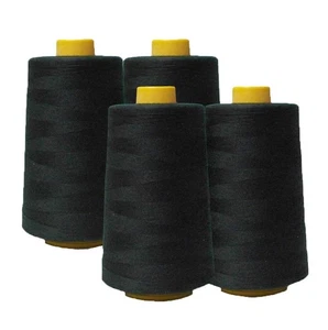 AK Trading 4-Pack Black All Purpose Sewing Thread Cones (6000 Yards Each) of ... - Picture 1 of 8