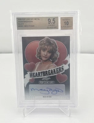2020 Leaf Pop Century Metal Meg Ryan /5 BGS 9.5 Auto 10 POP 1 HIGHER 0 Autograph - Image 1 of 2