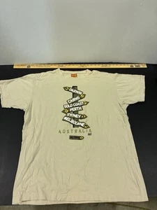 Vintage Roo Rock Men's XXL City Directions Signs T-Shirt Cotton Australia - Picture 1 of 11
