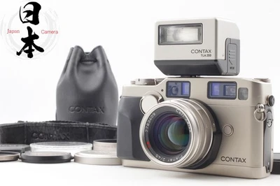 【All Top MINT w/Flash】 Contax G2 35mm Film Camera 45mm F2 Lens TLA200 From JAPAN - Image 1 of 4