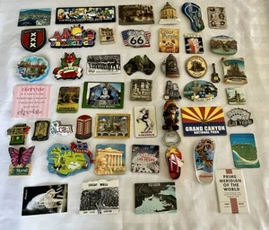 48 Vintage Souvenir Fridge Magnets States_Landmarks_Theme Parks_Nature Etc - Picture 1 of 24