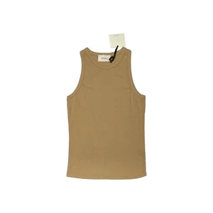 ViCOLO Top Canotta Canottiera Beige a coste Donna Spalline Taglia UNICA TU - Imagen 1 de 8